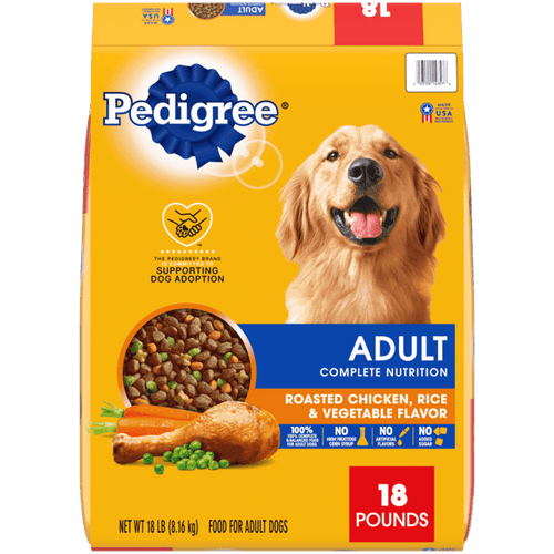 Pedigree Adult Complete Nutrition Roasted Chicken, Rice and Vegetable Flavor Dry Dog Food